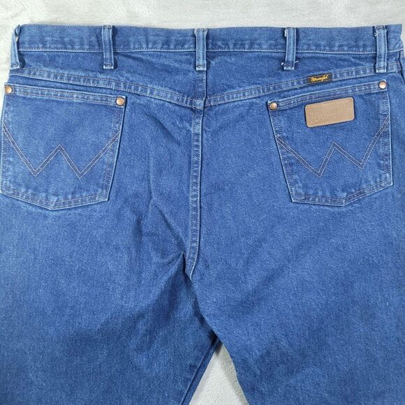 Wrangler Other - Wrangler Cowboy Cut Jeans Mens 42x30 Blue Med Wash Regular Taper Denim 13MWZPW